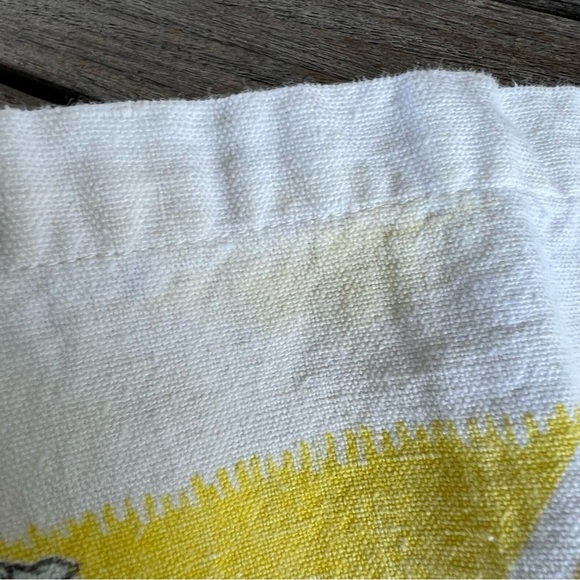 Vintage 1984 Linen Tea Towel Calendar Help With The Dishes - Picture 8 of 10